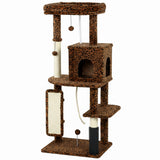 Arbre à Chat 52 Pouces avec Grattoirs, Lit Chat