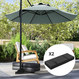 2PCS Patio Umbrella Base Weight Bag, Umbrella Stand Weights with Handles, 33 lbs with Sand Filling