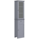 Tall Bathroom Cabinet, Bathroom Storage Cabinet with Drawers, 2 Doors and Adjustable Shelves