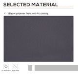 11' x 10' Retractable Awning Fabric Replacement Outdoor Sunshade Canopy Awning Cover