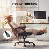 Office Chair, Ergonomic Mesh Computer Desk Chair with Adjustable Headrest, Lumbar Support