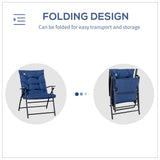 Chaise longue pliante, fauteuil relax tissu rembourré, cadre métallique pour cour