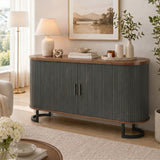 Fluted Sideboard Buffet Cabinet, 55