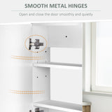 Bathroom Mirror Cabinet, Wall-Mounted Storage Organizer with Double Doors, Adjustable Shelf