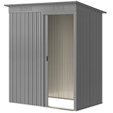5.2' x 3.5' Outdoor Storage Shed, Easy to Assemble Metal Garden Shed