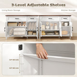 Sideboard Buffet Cabinet, 44