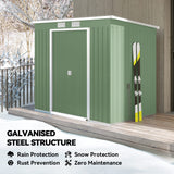 7' x 4' Galvanised Steel Garden Shed