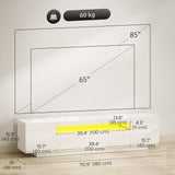Entertainment Center with RGB LED Lights, TV Stand for 65-85 Inch TV