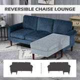 L Shape Sofa, Wooden Legs, Corner Sofa for Living Room