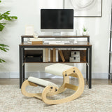 Ergonomic Kneeling Chair, Adjustable Rocking Wood Kneeling Stool, Desk Chair