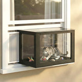 Catio Outdoor Cat Enclosure Adjustable Cat House Waterproof Top for Window 24