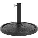 26 lbs Resin Round Patio Umbrella Base, Umbrella Stand Base