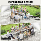 Expandable Outdoor Dining Table, 55