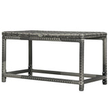 Table d'appoint patio en rotin