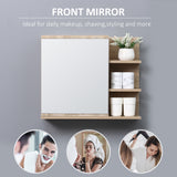 Medicine Cabinet with Mirror, Bathroom Wall Cabinet with 3 Open Shelves