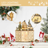 Wooden Christmas Advent Calendar, Lighted 24 Days Countdown to Christmas Table Decoration with Drawers for Kids and Adults