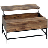 Lift Top Coffee Table with Hidden Storage Compartment Lift Tabletop Center Table for Living Room