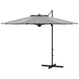 10 FT Cantilever Umbrella, Aluminum Hanging Offset Umbrella with 360°Rotation, Tilt