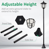 Solar Torch Lights Outdoor Garden Lighting 6 LED Water-Resist Auto On/Off 6 Hours