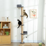 Cat Wall Shelves, Cat Wall Furniture with 4 Platforms