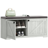 Shoe Storage Bench with Padded Seat, Entryway Bench Holds up to 352 lb, Shoe Organizer, 8 Pairs