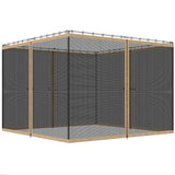 Replacement Mosquito Netting for Gazebo 12' x 12' Black Screen Walls for Canopy with Zippers