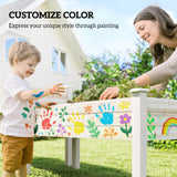 2 Tiers Wood Plant Raised Bed Flower Vegetable Herb Grow Box Stand Garden Step Planter Stand Free Combination