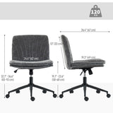 Criss Cross Chair with Wheels, Adjustable Height