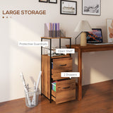 Vertical Filing Cabinet, Tall File Cabinet with 2 Drawers, Hanging Bars for Letter and A4 Size