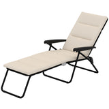 Chaise longue pliante, Méridienne de patio inclinable avec dossier réglable 6 positions