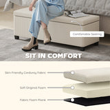 44 Inches Ottoman with Storage, Corduroy End of Bed Bench for Living Room