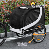 Dog Bike Trailer, Pet Cart Bicycle, Flag for Small Medium Dogs