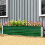 6' x 1.5' x 1.3' Galvanized Raised Garden Bed, Elevated Large Metal Planter Box w/ Install Gloves
