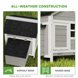 Wooden Chicken Coop with Nesting Box, Pull-out Metal Tray, for 1-2 Chickens, 36