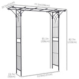 Metal Garden Arch Outdoor Walkway Arbor