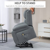 Chaise lève-personne pour aînés, fauteuil inclinable électrique rembourré en similicuir PU avec télécommande