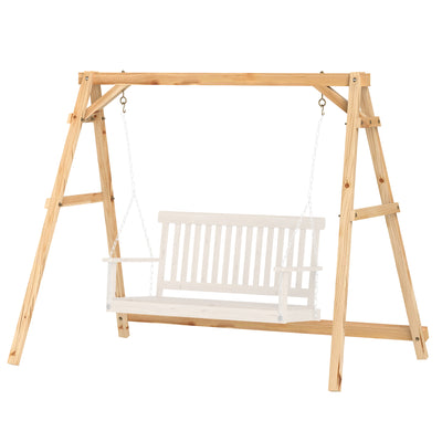 770lbs Porch Swing Frame, Heavy Duty A-Frame Hanging Chair Stand Only with Reinforced Bars for Porch