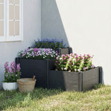 Vinyl Raised Garden Bed Kit, 3-Tier Elevated Garden Box with Open Bottom