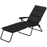 Chaise longue pliante, Méridienne de patio inclinable avec dossier réglable 6 positions