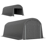 10' x 20' Portable Shed, Galvanised Steel Frame for Garden Tools