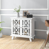 Storage Cabinet with Fretwork Doors and Shelf
