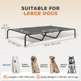 Elevated Dog Bed, Raised Dog Bed for Large Dogs with Breathable Mesh