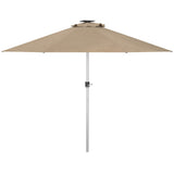 LED Patio Umbrella, Lighted Deck Umbrella with 4 Lighting Modes