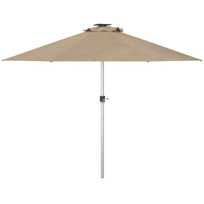 LED Patio Umbrella, Lighted Deck Umbrella with 4 Lighting Modes