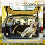 Dog Car Barrier for SUV, Adjustable Car Divider for Trunk Cargo Area, Heavy-Duty Steel Wire Mesh Barrier