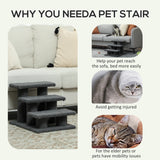 3 Tier Pet Stairs Dog Cat Step Scratch Post Furniture