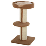 Arbre à chat tour de chat avec tapis sisal poteau à griffer lit pour chat, 18
