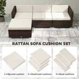 Patio Furniture Cushions Water-Repellent Outdoor Loveseat Cushion Removable Covers 23.6
