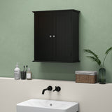 Bathroom Medicine Cabinet, Wall Cabinet with 2 Doors and Adjustable Shelf
