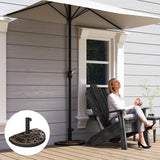 Base parapluie patio demi-rond résine 20 lbs 20